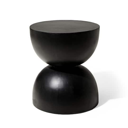 Glitzhome® 18" Multi-Functional Terrazzo Garden Stool in Black | 16" x 16" x 18" | Michaels®